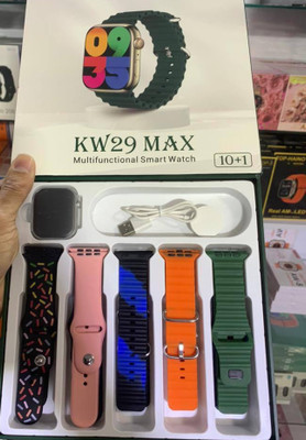 پک ساعت هوشمند مدل kw-29max به همراه 10 عدد بند